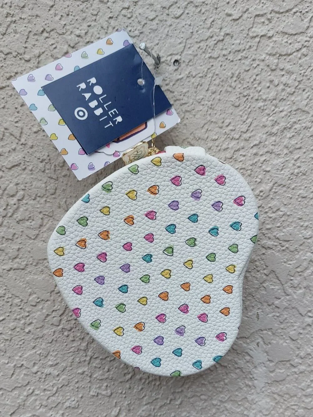 NWT Roller Rabbit x Target Small Disco Hearts Wave Heart Shaped Jewelry Box